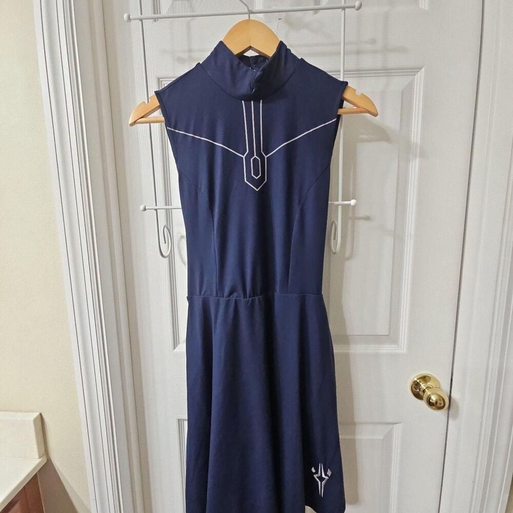 Her Universe Star Wars Ahsoka Tano Dress Size MD Blue Sleeveless